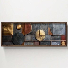 Κάδρο 856EVL1545 120x3,5x40cm Multi Wallity Horizontal Mdf, Wood