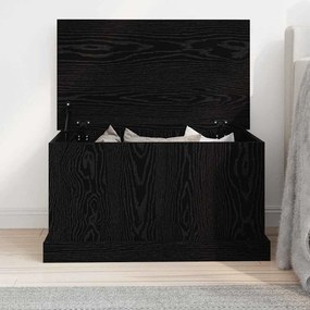 vidaXL Κουτί αποθήκευσης Μαύρη δρυς 70 x 40 x 38 cm Επεξεργασμένο Ξύλο