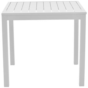 Τραπεζαρία Kliton - Mabu σετ 5τεμ pakoworld αλουμίνιο σε λευκή απόχρωση 80x80x74εκ