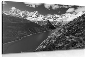 Εικόνα του Εθνικού Πάρκου της Παταγονίας στην Αργεντινή σε ασπρόμαυρο - 60x40