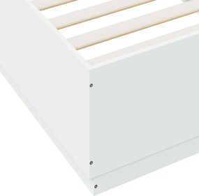 vidaXL Πλαίσιο Κρεβατιού Λευκό 90 x 200 εκ. Επεξεργασμένο Ξύλο
