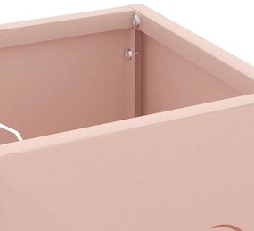 vidaXL Σχέδιο & βάση αποθήκευσης Ροζ 15.5 x 15.5 x 49 εκ Ατσάλι