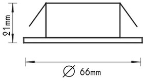 ΣΠΟΤ ΧΩΝ.ΧΡΥΣΟ ΜΑΤ BS812 12V 20W - BS812GM