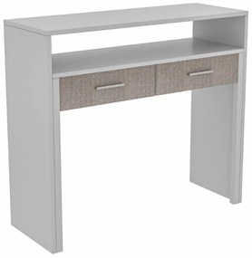 Κονσόλα - Γραφείο εργασίας Nena Megapap χρώμα λευκό 99x36/58x88εκ.