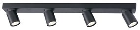 Φωτιστικό Σποτ Aca RA304S76BK ELITIS Μαύρο Ματ (Black Mat)