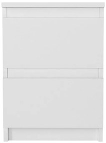 Κομοδίνο Breve Megapap χρώμα λευκό 39,8x41,8x55εκ.