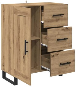 vidaXL Πλαϊνό γραφείο Artisan Oak 69,5 x 34 x 90 εκ.