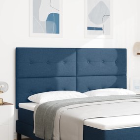vidaXL Κεφαλάρι με κεφαλάρι Μπλε 180 cm ύφασμα