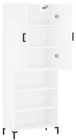 vidaXL Ντουλάπι Λευκό 69,5x34x180 εκ. από Επεξεργασμένο Ξύλο
