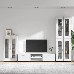 vidaXL Σετ επίπλου τηλεόρασης FLORIN 3 pcs Λευκό Επεξεργασμένο ξύλο