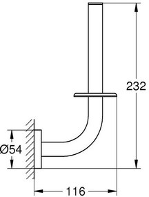 Εφεδρική χαρτοθήκη Grohe New Essentials-Anthraki Gualistero