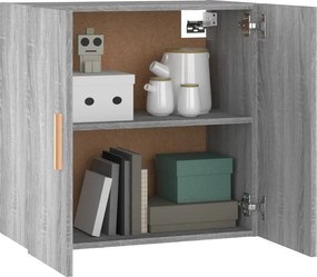 vidaXL Ντουλάπι Τοίχου Γκρι Sonoma 60x30x60 εκ. Επεξεργασμένο Ξύλο
