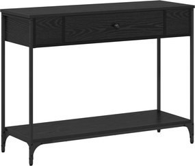 vidaXL Τραπέζι κονσόλας Άλλο Μαύρη δρυς 100 x 34.5 x 75 εκ.
