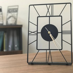 Διακοσμητικό Ρολόι Μαύρο ASALET POD 20x0,2x30
