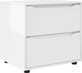 vidaXL Ντουλάπι αποθήκευσης Υψηλής γυαλάδας λευκό 60 x 48 x 57 εκ