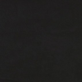 Κρεβάτι Boxspring με Στρώμα Μαύρο 140x190 εκ. Βελούδινο - Μαύρο