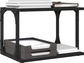 vidaXL Βάση Εκτυπωτή 2 Επιπέδων Μαύρη 41x28x33,5 εκ Επεξεργασμένο Ξύλο