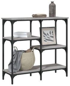 vidaXL Τραπέζι Κονσόλα Γκρι Sonoma 80x29x75 εκ. Επεξεργασμένο Ξύλο
