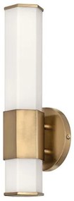 Απλίκα Φωτιστικό Μπάνιου LED 12W IP44 Facet Quintiesse Elstead Lighting QN-FACET-LED1-HB-BATH Ορείχαλκος