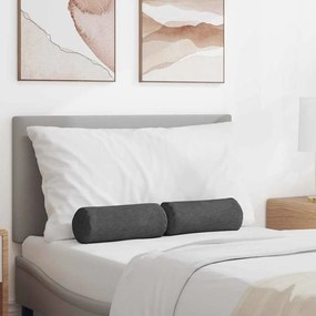 vidaXL Μαξιλάρια Στήριγμα 2 pcs Σκούρο Γκρι Ø 15 x 40 εκ