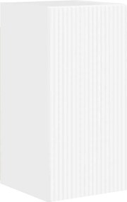 vidaXL Ντουλάπι Τηλεόρασης Τοίχου Λαμπερό Λευκό 30 x 31 x 60 εκ