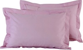 Ζεύγος Μαξιλαροθήκες Oxford (50x70) Das Home Best Line Ροζ