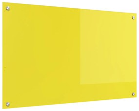 vidaXL Πλακάκι Κουζίνας Κίτρινο 100x60x0,6 εκ από Σκληρυμένο Γυαλί