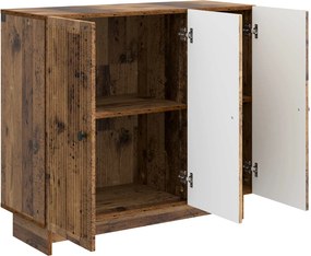 vidaXL Πλαϊνό γραφείο Παλαιωμένο ξύλο 89 x 34,5 x 80 εκ