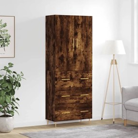 vidaXL Ντουλάπι Καπνιστή Δρυς 69,5x34x180 εκ. από Επεξεργασμένο Ξύλο