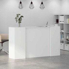 vidaXL Γραφείο Υποδοχής Λευκό 180x50x103,5 εκ. από Τεχνητό Ξύλο