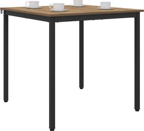 vidaXL Τραπεζαρίες 80 x 80 x 75 cm Επεξεργασμένο Ξύλο Artisan Δρυς