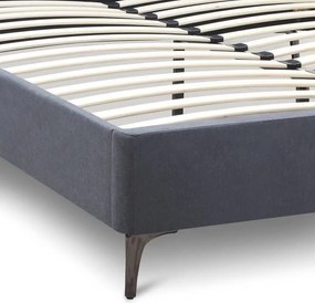 Κρεβάτι Marvel Megapap υφασμάτινο χρώμα ανθρακί 160x200εκ.