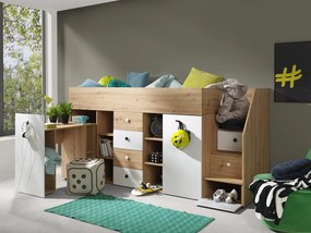 Πολυλειτουργικό κρεβάτι Smart III-Δεξιά-Leuko