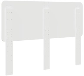 vidaXL Κεφαλάρι με κεφαλάρι Λευκό 150 cm Επεξεργασμένο ξύλο