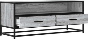 ντουλάπι τηλεόρασης vidaXL Γκρι Sonoma 100x34,5x40 cm