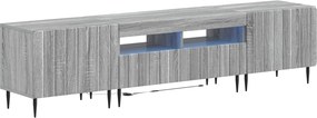 vidaXL 5 Τεμάχια LED Τηλεοπτικού Ντουλαπιού Γκρι Sonoma