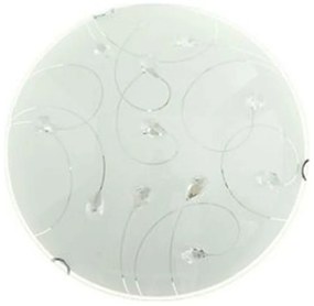 Φωτιστικό Οροφής Wall &amp; Ceiling Luminairies AD998052 Clear Metal, Glass