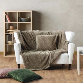 Κουβέρτα Καναπέ Γούνινη Lilibeth 43 Taupe Kentia 130X180 Οικολογική Γούνα
