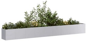 vidaXL Ζαρντινιέρα 360x40x40 εκ. από Γαλβανισμένο Ατσάλι