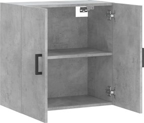 vidaXL Ντουλάπι Τοίχου Γκρι Σκυροδέματος 60x31x60 εκ. Επεξεργ. Ξύλο
