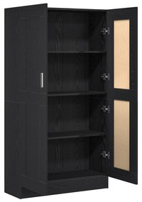 vidaXL Βιβλιοθήκες 2 τμχ Μαύρο Δρυς 165x30,5x150 εκ Επεξεργασμένο ξύλο