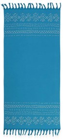 Πετσέτα Θαλάσσης - Παρεό Greyson Petrol Nef-Nef Θαλάσσης 90x170cm Cotton-Polyester