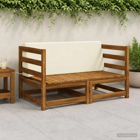 vidaXL Μαξιλάρι πλάτης SOEST 100% Πολυεστέρας Κρεμ 120 x 20 x 40 cm