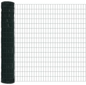 vidaXL Euro Fence με 7 Πόδια 1.6x10 μ Γαλβανισμένο Ατσάλι Πράσινο