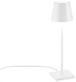 Επιτραπέζιο Φωτιστικό LED Poldina H38 Φ10 Zafferano-LD0345B3-Λευκό LD0345B3