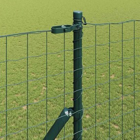 vidaXL Ευρωπαϊκή Στήριξη Φράχτη 10 x 1,6 m PVC-Επικαλυμμένο Ατσάλι