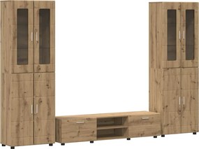 vidaXL Σετ επίπλου τηλεόρασης FLORIN 3 pcs Artisan Oak