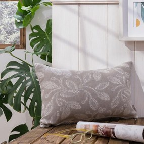 Μαξιλαροθήκη Διακοσμητική Padova 03 Greige Teoran 30X50 Cotton-Polyester