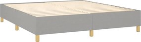 vidaXL Κρεβάτι Boxspring με Στρώμα Αν. Πράσινο 160x200εκ Υφασμάτινο