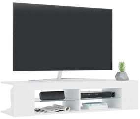 Έπιπλο Τηλεόρασης με LED Λευκό 135x39x30 εκ. - Λευκό